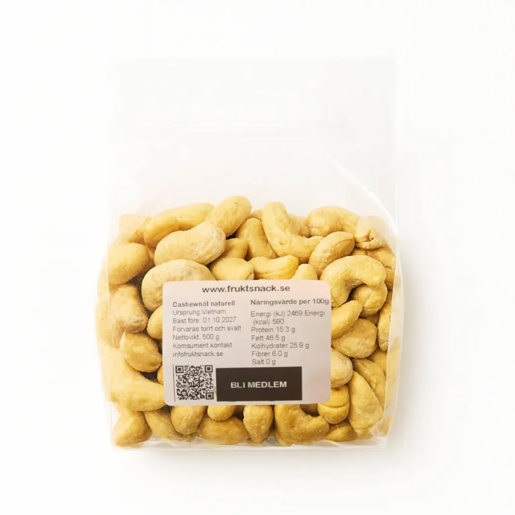 Cashewnötter 1 kg – naturella och prisvärda