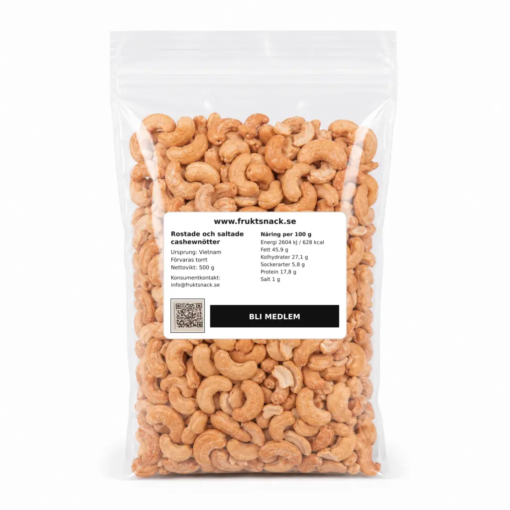 Cashewnötter Rostade & Saltade