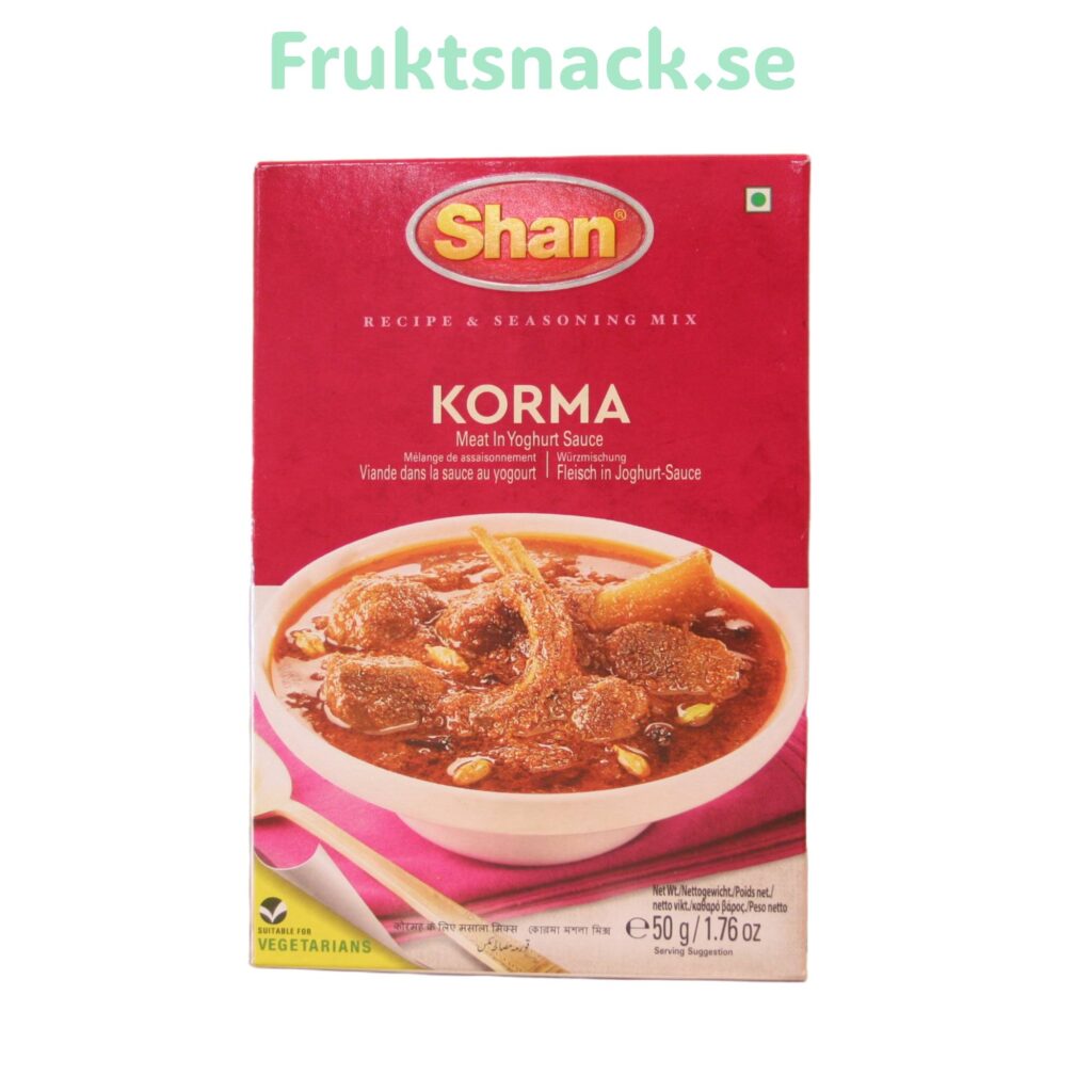 Beställa nötter online – så hittar du rätt nötter för varje tillfälle 2 Shan - Korma Curry – krydda 60 g