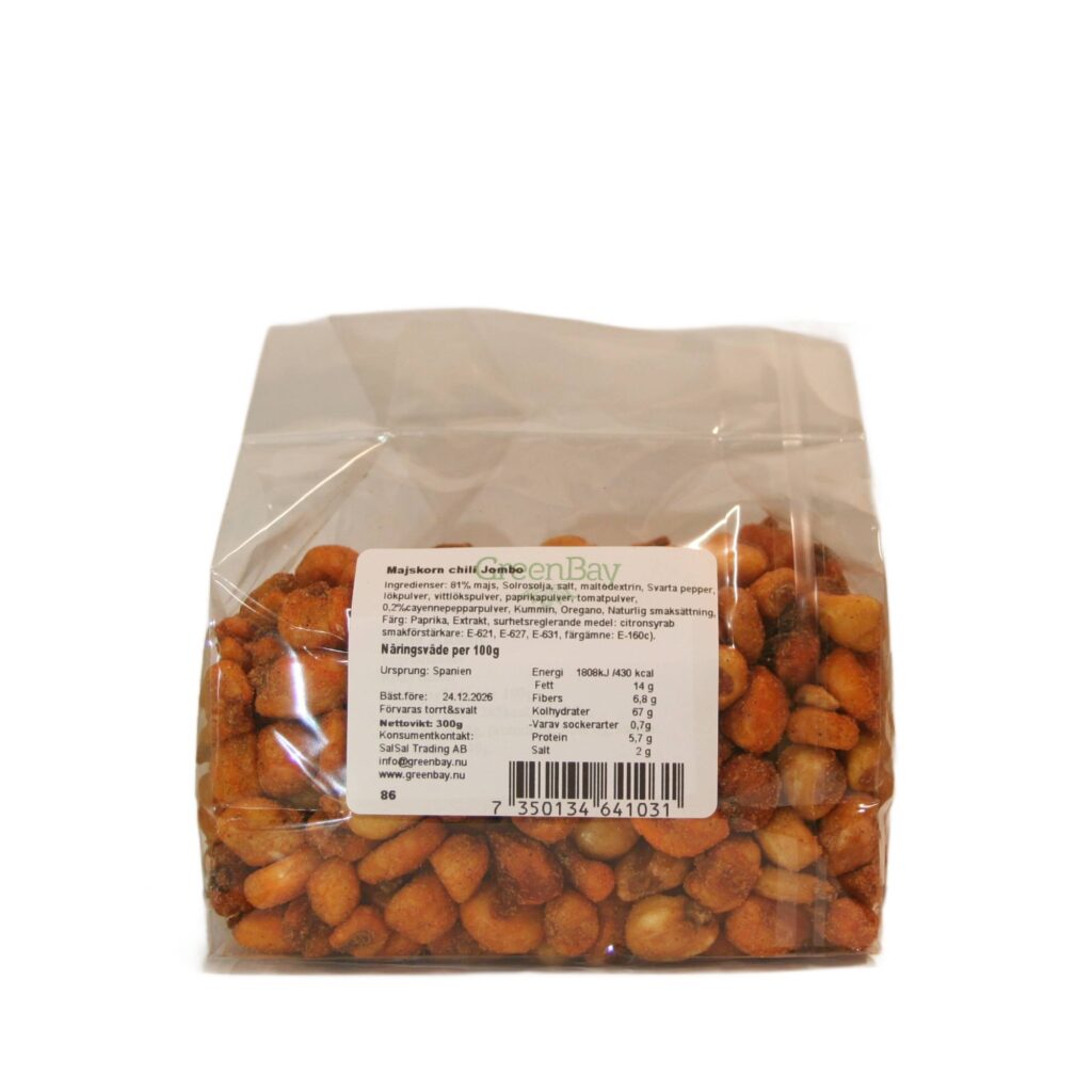 Beställa nötter online – så hittar du rätt nötter för varje tillfälle 5 Majskorn Chili Jumbo