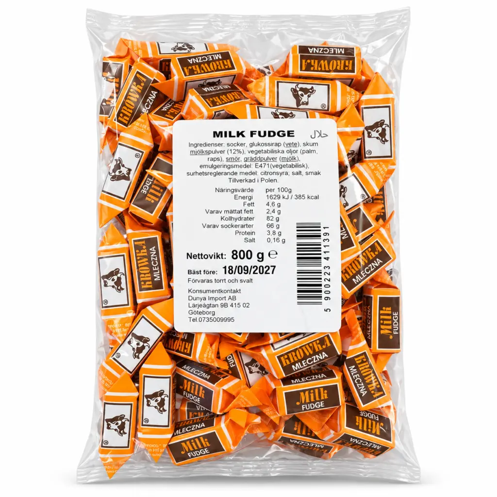 Mjölkkola 800 g – Krämig polsk kola