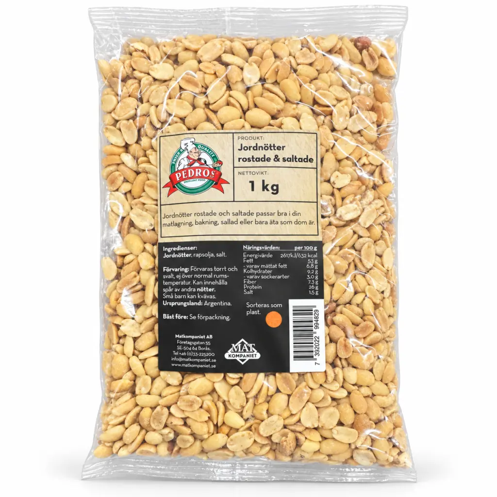 Rostade & Saltade Jordnötter 1 kg