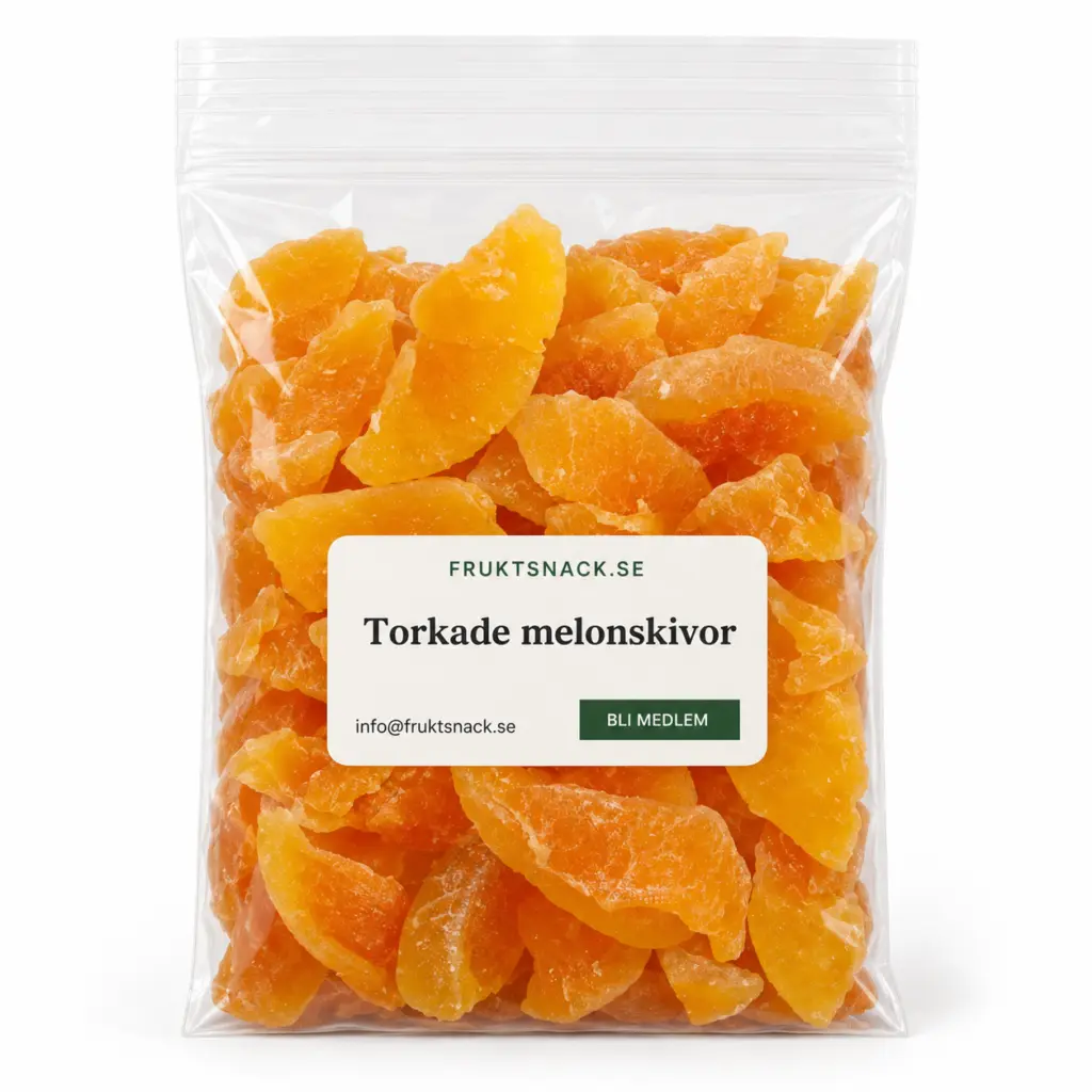 Torkad melon i skivor
